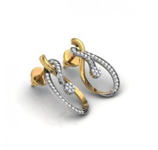 Diamond Earrings 0.94 CT /  2.5 gm Gold