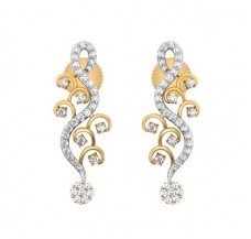 Natural Diamond Earrings 0.49 CT / 3.16 gm Gold
