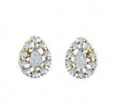 Natural Diamond Earrings 0.27 CT / 4.40 gm Gold