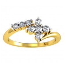 Natural Diamond Ring 0.28 CT / 2.15 gm Gold