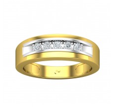 Natural Diamond Band for Men 0.26 CT / 5.95 gm Gold