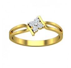 Natural Designer Diamond Ring 0.12 CT / 2.11 gm GOLD