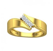 Natural Diamond Ring for Men 0.18 CT / 4.96 gm Gold