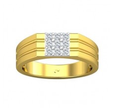 Natural Diamond Ring for Men 0.36 CT / 6.75 gm Gold