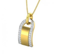 Natural Diamond Pendant for Men 0.19 CT / 2.59 gm Gold