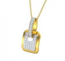 Natural Diamond Pendant for Men 0.26 CT / 2.30 gm Gold