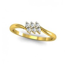 Natural Diamond Designer Ring 0.12 CT / 1.80 gm Gold