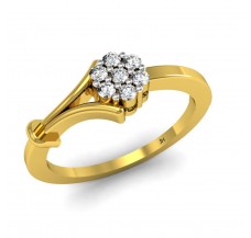 Natural Diamond Ring 0.14 CT / 2.63 gm Gold