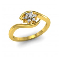 Natural Diamond Ring 0.09 CT / 2.10 gm Gold