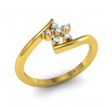 Natural Diamond Ring 0.10 CT / 1.85 gm Gold