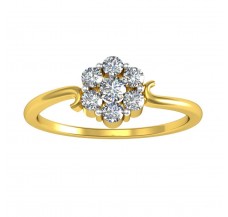 Natural Diamond Ring 0.24 CT / 1.80 gm Gold
