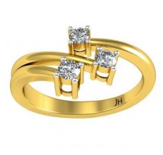 Natural Diamond Ring 0.15 CT / 2.83 gm Gold