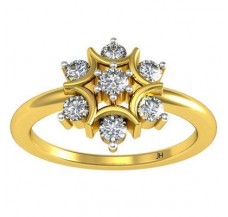 Natural Diamond Ring 0.33 CT / 2.90 gm Gold