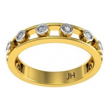 Natural Diamond Ring 0.15 CT / 2.88 gm Gold