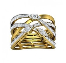 Natural Diamond Ring 0.57 CT / 5.83 gm Gold