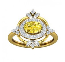 Natural Diamond & Gemstone Ring 1.61 CT / 3.44 gm Gold