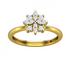 Natural Diamond Ring 0.28 CT / 2.60 gm Gold