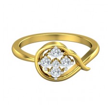 Natural Diamond Ring 0.22 CT / 3.30 gm Gold