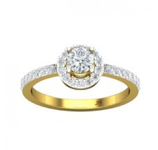 PreSet Natural Solitaire Diamond Ring 0.65 CT / 2.53 gm Gold