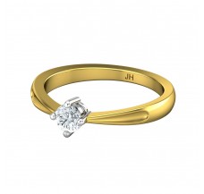 Natural Diamond Ring 0.25 CT / 2.70 gm Gold