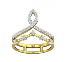 Natural Diamond Ring 0.34 CT / 3.91 gm Gold