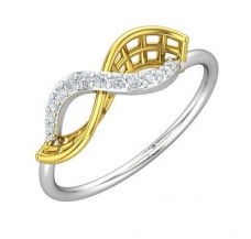 Natural Diamond Ring 0.12 CT / 1.91 gm Gold