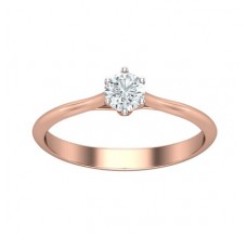 PreSet Natural Solitaire Diamond Ring 0.30 CT / 1.80 gm Gold