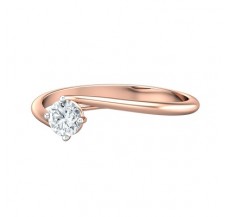 PreSet Natural Solitaire Diamond Ring 0.30 CT / 1.60 gm Gold