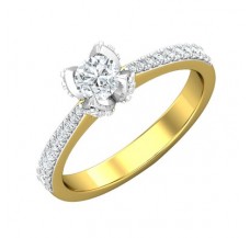 PreSet Natural Solitaire Diamond Ring 0.59 CT / 4.50 gm Gold