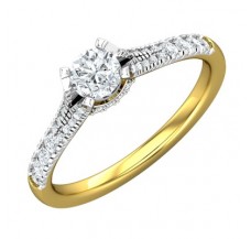 PreSet Natural Solitaire Diamond Ring 0.57 CT / 2.60 gm Gold