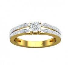 PreSet Natural Solitaire Diamond Ring 0.65 CT / 4.24 gm Gold