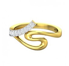 Natural Diamond Ring 0.18 CT / 2.60 gm Gold