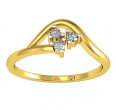 Natural Diamond Ring 0.07 CT / 1.90 gm Gold