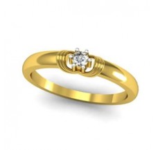 Natural Diamond Ring 0.07 CT / 2.50 gm Gold