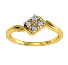 Natural Diamond Ring 0.10 CT / 2.09 gm Gold