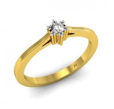 Natural Diamond Designer Ring 0.07 CT / 2.33 gm Gold