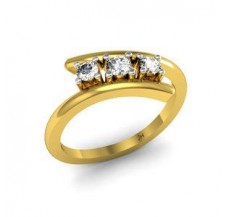 Natural Diamond Ring 0.24 CT / 2.40 gm Gold