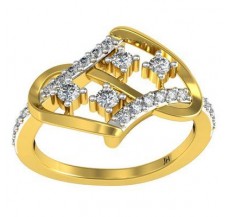 Natural Diamond Ring 0.30 CT / 3.26 gm Gold
