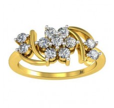 Natural Diamond Ring 0.42 CT / 2.90 gm Gold