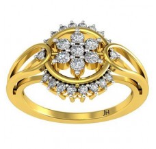 Natural Diamond Ring 0.319 CT / 3.45 gm Gold
