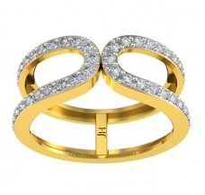 Natural Diamond Ring 0.42 CT / 3.45 gm Gold
