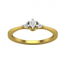 Natural Diamond Ring 0.15 CT / 2.20 gm Gold