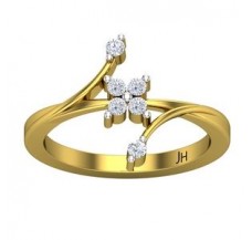 Natural Diamond Ring 0.18 CT / 3.50 gm Gold