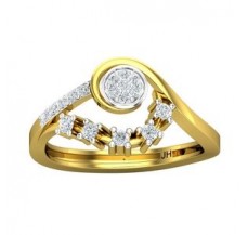 Natural Diamond Ring 0.27 CT / 2.70 gm Gold