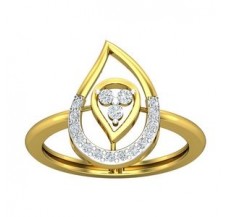 Natural Diamond Ring 0.21 CT / 2.85 gm Gold