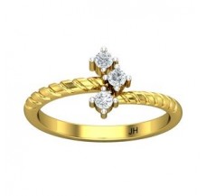 Natural Diamond Ring 0.18 CT / 2.30 gm Gold