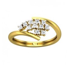 Natural Diamond Ring 0.25 CT / 2.55 gm Gold