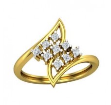 Natural Diamond Ring 0.24 CT / 2.85 gm Gold