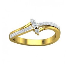 Natural Diamond Ring 0.26 CT / 3.10 gm Gold