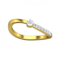 Natural Diamond Ring 0.18 CT / 2.30 gm Gold